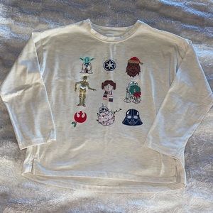 Gab, Star Wars, sleep, shirt, Christmas print